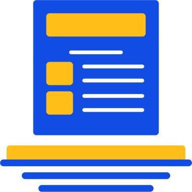 Web tasarım düzeni simgesi, vektör illüstrasyonu