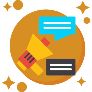 Konuşma balonu simgesinin, vektör