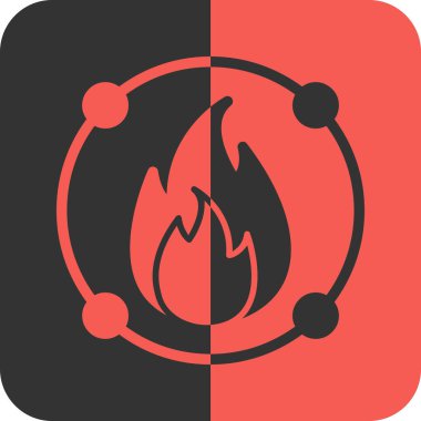 vektör ateş simgesi illüstrasyonu