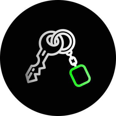 Anahtar simgesi vektör illüstrasyonu