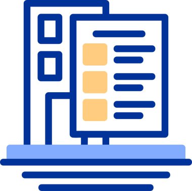 belge dosya simgesi vektör illüstrasyonu