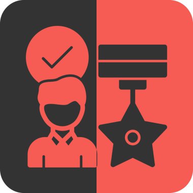 Bir simge için izole edilmiş tek bir simgenin vektör çizimi