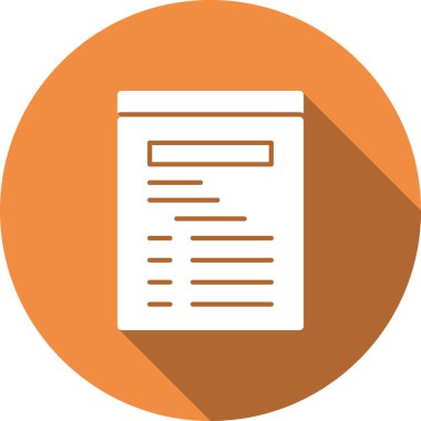 belge simgesi vektör illüstrasyonu