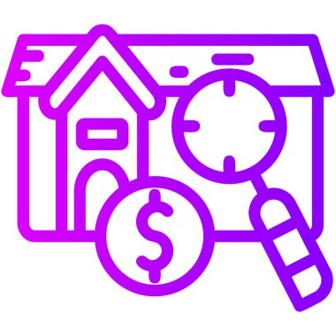 Gayrimenkul konsepti vektör illüstrasyonu