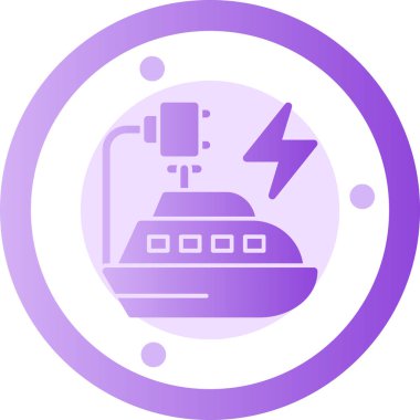 Bir benzin istasyonu simgesinin vektör illüstrasyonu