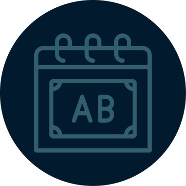 Takvim simgesinin vektör illüstrasyonu