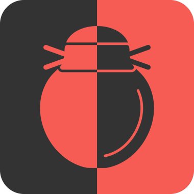 Çin Yeni Yıl ikonu. Ağ için Çince yeni yıl vektör simgesinin basit illüstrasyonu