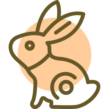 Paskalya tavşanı, basit vektör