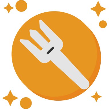 Gıda ve restoran simgesinin vektör illüstrasyonu