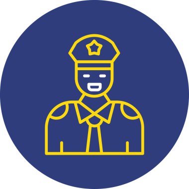 polis simgesi vektör illüstrasyonu