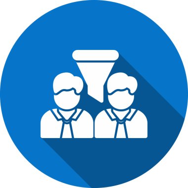 iş insanları simgesi vektör illüstrasyonu