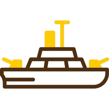 Tekne. Web simgesi basit illüstrasyon