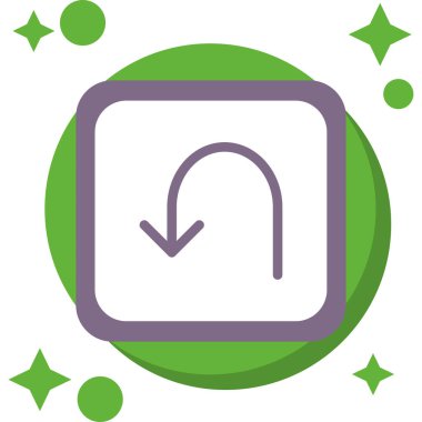 Modern bir simgenin vektör illüstrasyonu