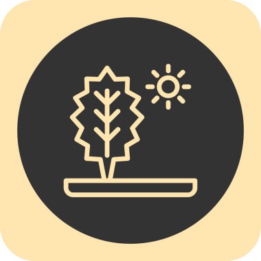 bitki simgesi vektör illüstrasyonu