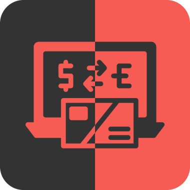 para değişimi simgesi, vektör illüstrasyonu