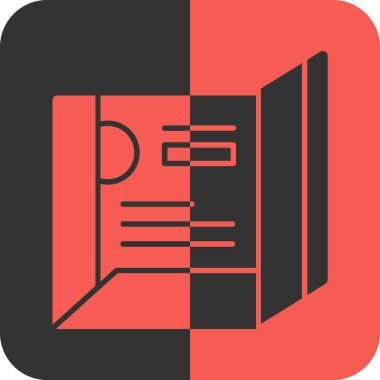 kitap simgesi, vektör illüstrasyonu