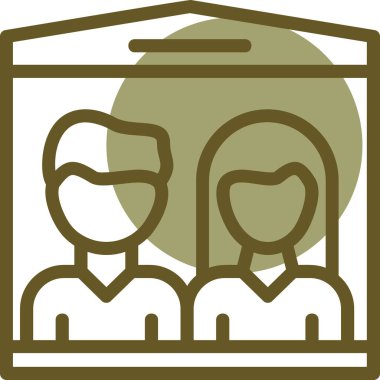 İnsanlar. Web simgesi basit illüstrasyon