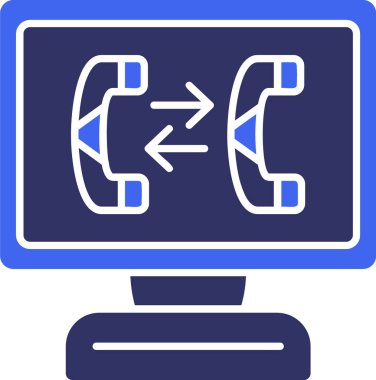 Çağrı. Web simgesi basit illüstrasyon