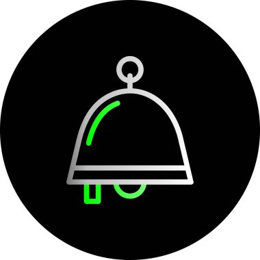 Çalar saat simgesi. Vektör illüstrasyonu beyaz arkaplanda izole edilmiştir.