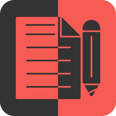 Soyut arkaplanda belge simgesini düzenle