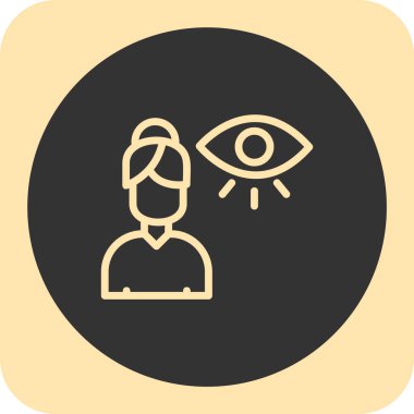 Göz simgesi vektör illüstrasyonu