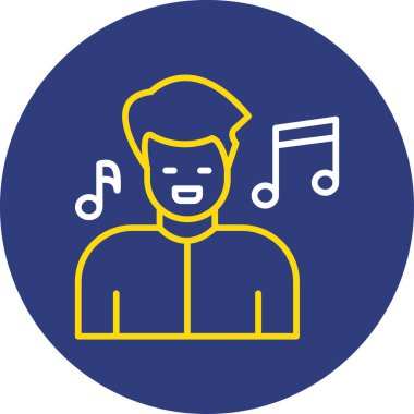 vektör çizim tasarım müzik simgesi