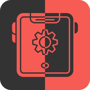  düz ayarlar vektör simgesi