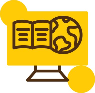 Kitaplar. Web simgesi basit illüstrasyon