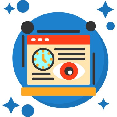 küresi ve büyüteci olan bilgisayar