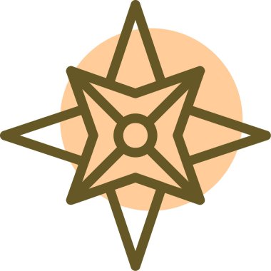 Yıldız. Web simgesi basit illüstrasyon