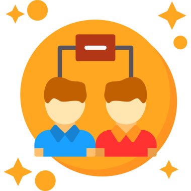 iş yönetimi simgesi vektör illüstrasyonu