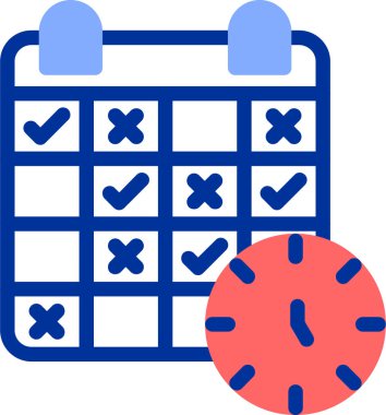 Takvim. Web simgesi basit illüstrasyon