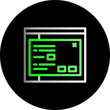 İnternet konseptinin web simgesi, vektör illüstrasyonu