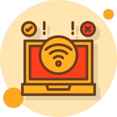 Wifi simgesi, vektör illüstrasyonu, internet konsepti