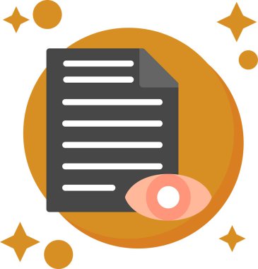 Belge. Web simgesi basit illüstrasyon