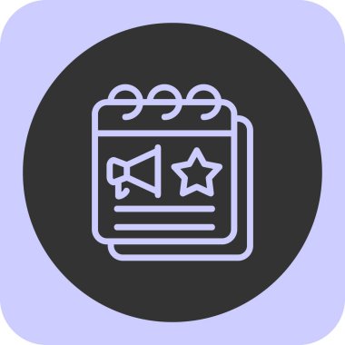 Vektör Takvim Simgesi, vektör illüstrasyonu