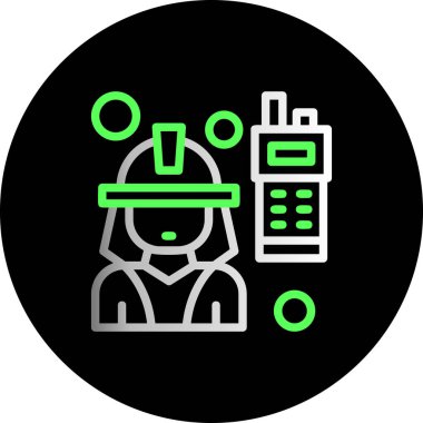 Bir benzin istasyonu simgesinin vektör illüstrasyonu