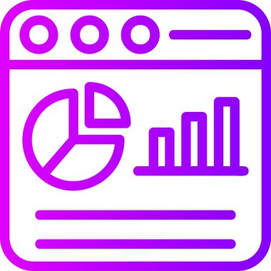 Modern bir grafik simgesinin vektör illüstrasyonu