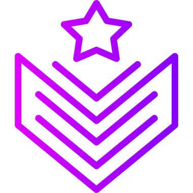 Bir yıldız simgesinin vektör illüstrasyonu