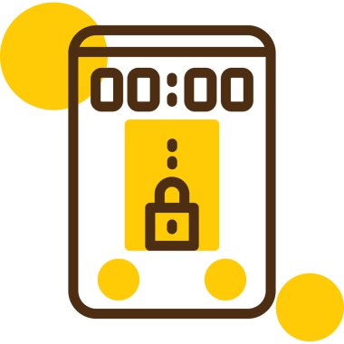 Mobil uygulama. Web simgesi basit illüstrasyon