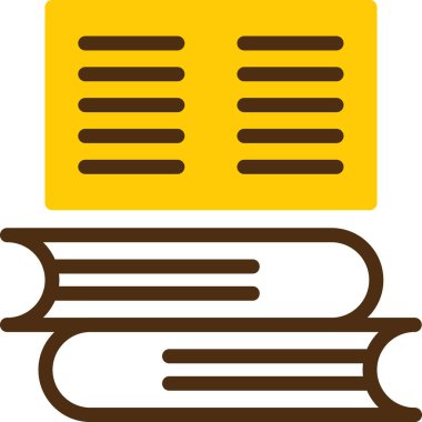 Kitap. Web simgesi basit illüstrasyon