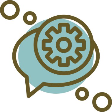 Çizgi film vites simgesinin vektör çizimi