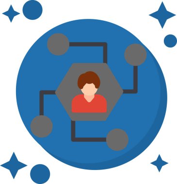 Adam ikonu, vektör illüstrasyonu. tasarım ögesi