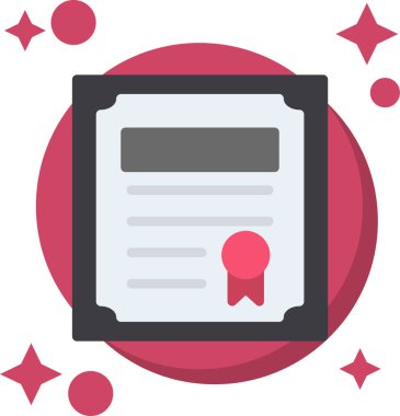 belge simgesi. vektör illüstrasyonu