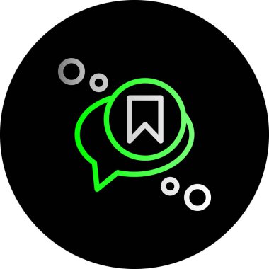 Kişisel ve ticari kullanım için vektör sohbet simgesi.