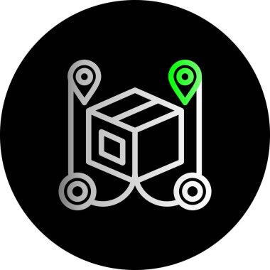 konum haritası vektör illüstrasyonu