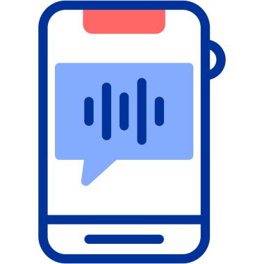 Konuş. Web simgesi basit illüstrasyon