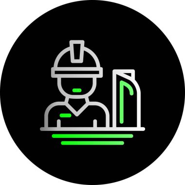 vektör inşaat mühendisi ico