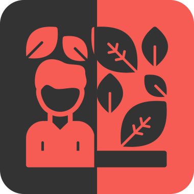 Doğa. Web simgesi basit illüstrasyon