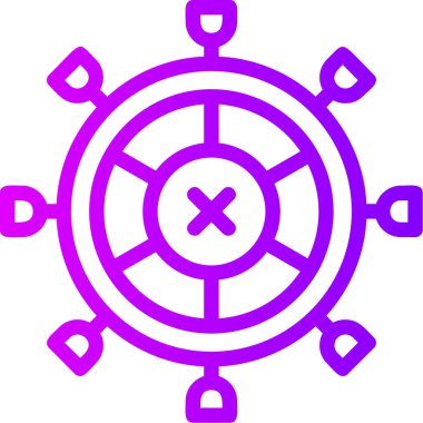 Pusula. Web simgesi basit illüstrasyon